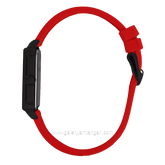 CHRIST VERRA LITE CV 12260L-36 BLK/RED Women Watches Red Black Rubber Strap